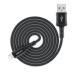 Acefast MFI laidas USB - Lightning 1.8m, 2.4A juodas (C4-02 A Black)