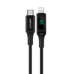 Acefast MFI laidas USB Type C - Lightning 1.2m, 30W, 3A juodas (C6-01 Black)