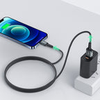Acefast MFI laidas USB - Lightning 1.2m, 2.4A juodas (C1-02 black)