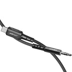 Acefast garso kabelis USB Type C - 3.5mm mini kištukas (samčius) 1.2m, AUX juodas (C1-08) -- Audio Cables