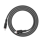 Acefast MFI USB-C - Lightning laidas 1.2 m, 30W, 3A, juodas (C2-01 black)