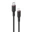 Acefast MFI USB-C - Lightning laidas 1.2 m, 30W, 3A, juodas (C2-01 black)
