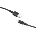 Acefast MFI USB - Lightning laidas 1.2 m, 2.4A, juodas (C2-02 black)