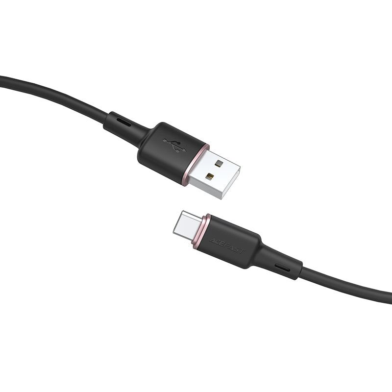 Acefast USB - USB-C laidas 1.2 m, 3A, juodas (C2-04 black)