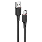 Acefast USB - USB-C laidas 1.2 m, 3A, juodas (C2-04 black)