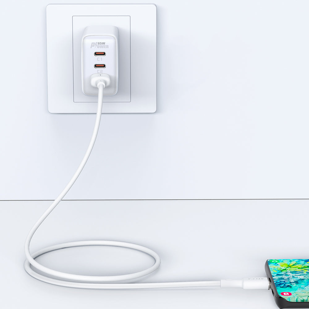 Acefast USB - USB-C laidas 1.2 m, 3A, baltas (C2-04 white)