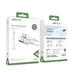 Acefast USB - USB-C laidas 1.2 m, 3A, baltas (C2-04 white)