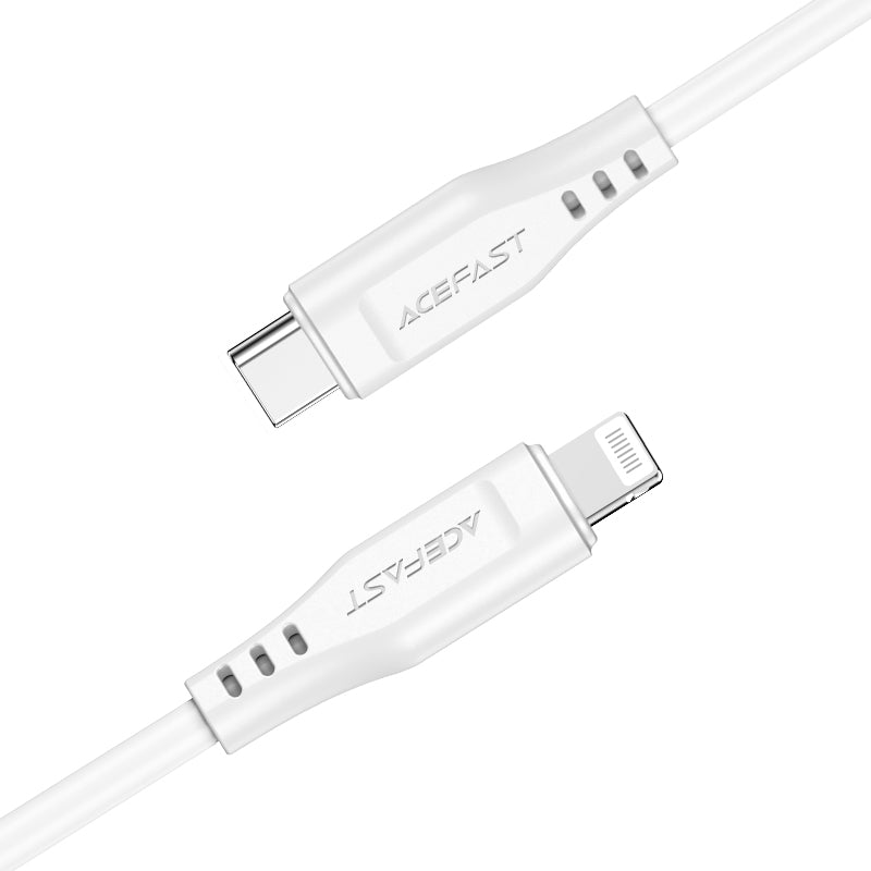 Acefast C3-01 Lightning - USB-C PD laidas 30W 3A 480Mb/s 1.2 m, baltas