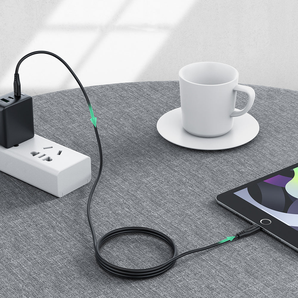 Acefast C3-01 Lightning - USB-C PD laidas 30W 3A 480Mb/s 1.2 m, baltas