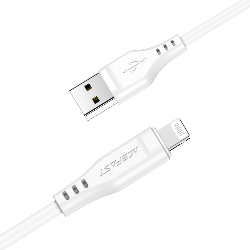 Acefast MFI USB - Lightning laidas 1.2 m, 2.4A, juodas (C3-02 black)