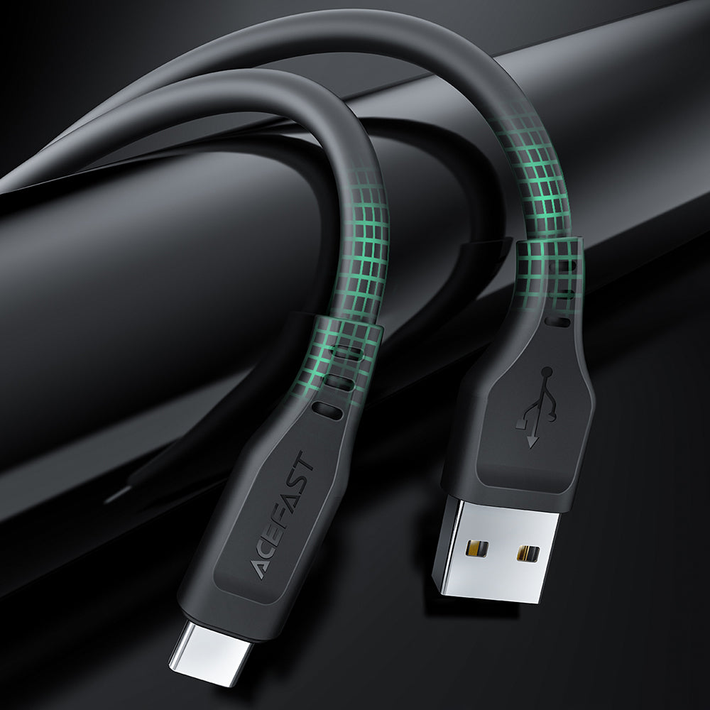 Acefast USB - USB-C laidas 1.2 m, 3A, baltas (C3-04 white)