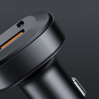 Acefast automobilinis įkroviklis 66W 2x USB Type-C / USB, PPS, Power Delivery, Quick Charge 4.0, AFC, FCP, SCP, juodas (B3 juodas)