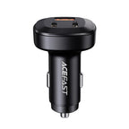 Acefast automobilinis įkroviklis 66W 2x USB Type-C / USB, PPS, Power Delivery, Quick Charge 4.0, AFC, FCP, SCP, juodas (B3 juodas)
