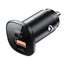 Acefast automobilinis įkroviklis 38W USB Type-C / USB, PPS, Power Delivery, Quick Charge 3.0, AFC, FCP, juodas (B1 juodas)