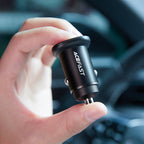 Acefast automobilinis įkroviklis 38W USB Type-C / USB, PPS, Power Delivery, Quick Charge 3.0, AFC, FCP, juodas (B1 juodas)
