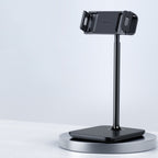 Acefast teleskopinis telefono ir planšetės laikiklis (135-230mm pločio) stalui, 360°, juodas (E4 black)