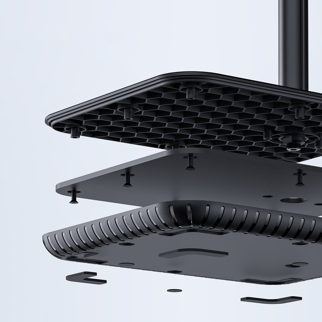 Acefast teleskopinis telefono ir planšetės laikiklis (135-230mm pločio) stalui, 360°, juodas (E4 black)