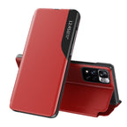 Eco Leather View dėklas Xiaomi Redmi Note 11 Pro+ 5G – raudonas -- Xiaomi Mi 11i HyperCharge