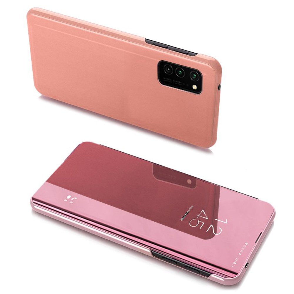 Clear View dėklas Samsung Galaxy A03s – rožinis -- Samsung Galaxy A03s