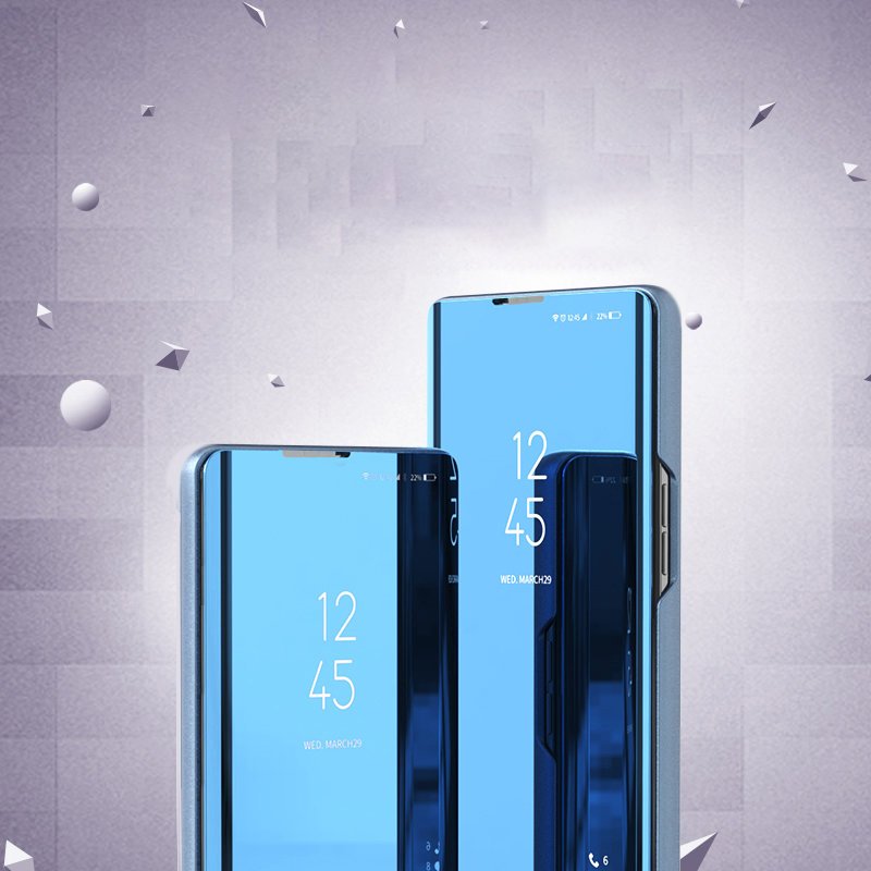 Clear View atverčiamas dėklas Samsung Galaxy A03s – mėlynas -- Samsung Galaxy A03s