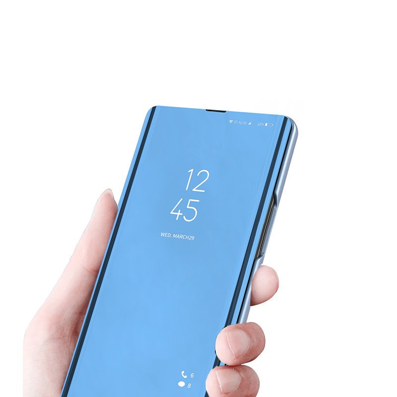 Clear View dėklas Samsung Galaxy A03s – juodas -- Samsung Galaxy A03s