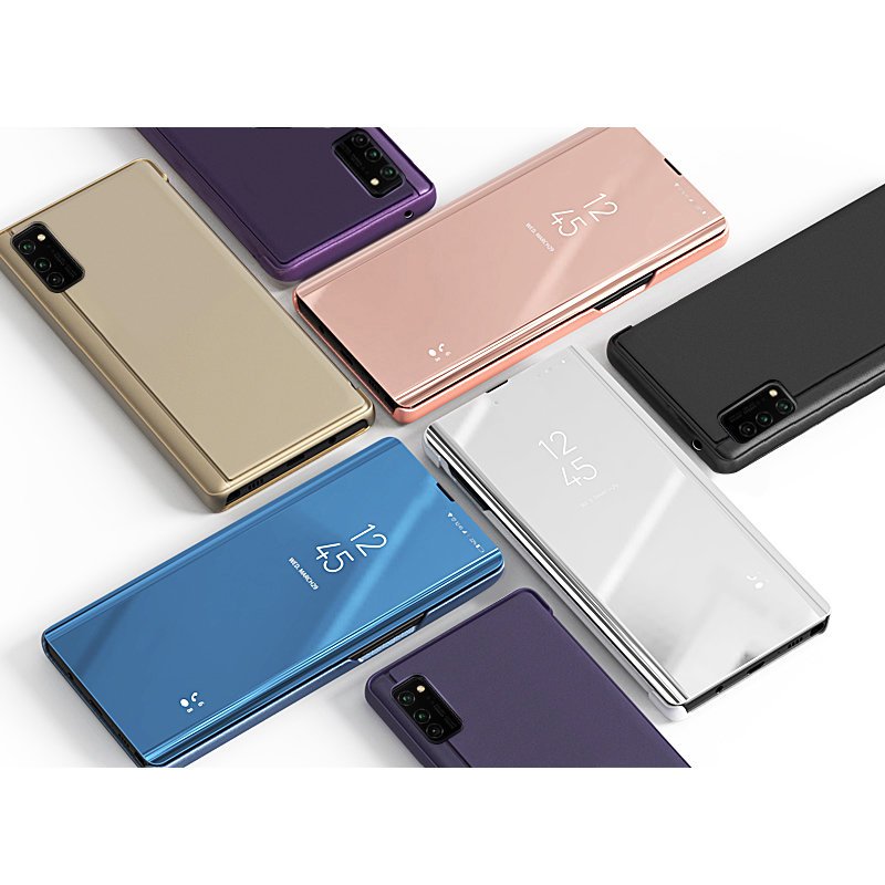 Clear View dėklas Samsung Galaxy A03s – juodas -- Samsung Galaxy A03s