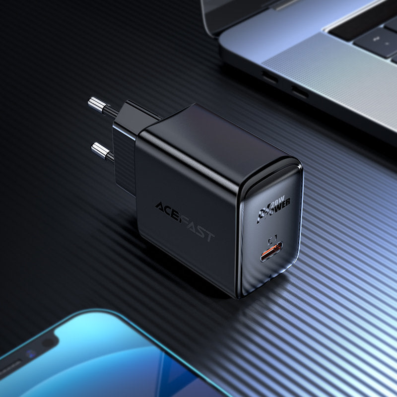 Acefast greitas USB Type-C 20W Power Delivery įkroviklis, baltas (A1 EU baltas)