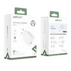 Acefast greitas USB Type-C 20W Power Delivery įkroviklis, baltas (A1 EU baltas)