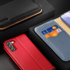 Dux Ducis Hivo odinis dėklas-piniginė Samsung Galaxy S22+ – mėlynas -- Samsung Galaxy S22+