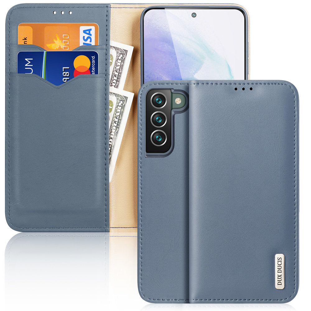 Dux Ducis Hivo odinis dėklas-piniginė Samsung Galaxy S22+ – mėlynas -- Samsung Galaxy S22+