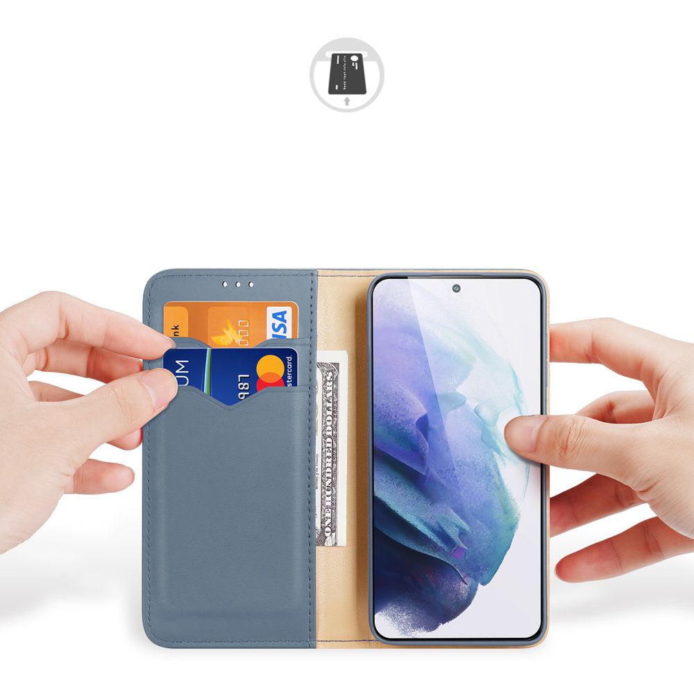 Dux Ducis Hivo odinis dėklas-piniginė Samsung Galaxy S22+ – mėlynas -- Samsung Galaxy S22+