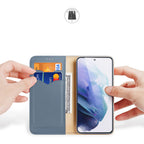 Dux Ducis Hivo odinis dėklas-piniginė Samsung Galaxy S22+ – mėlynas -- Samsung Galaxy S22+