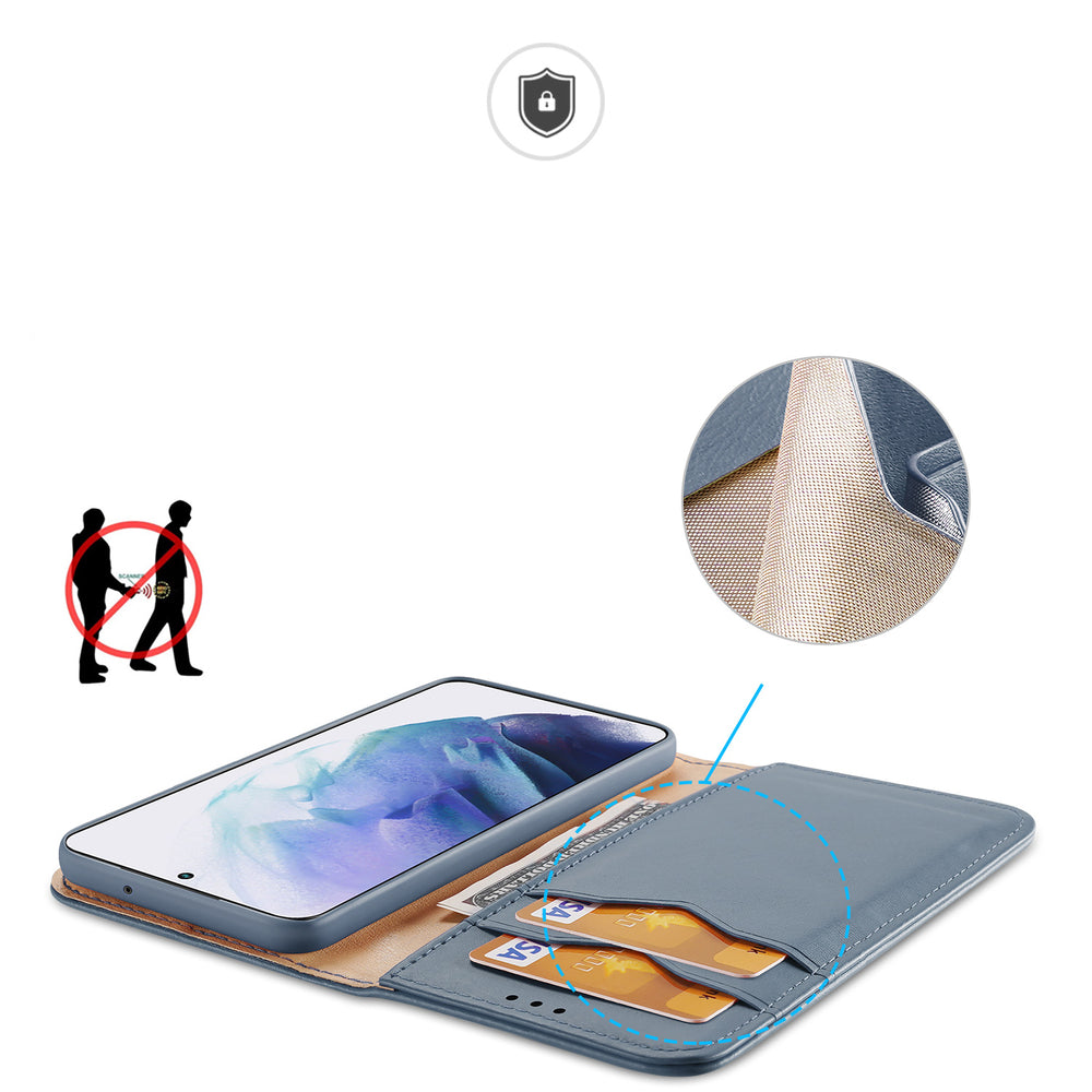 Dux Ducis Hivo odinis dėklas-piniginė Samsung Galaxy S22+ – mėlynas -- Samsung Galaxy S22+