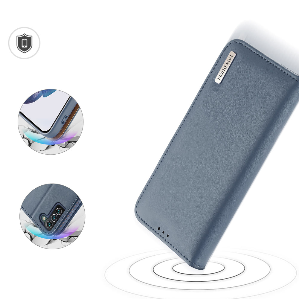 Dux Ducis Hivo odinis dėklas-piniginė Samsung Galaxy S22+ – mėlynas -- Samsung Galaxy S22+