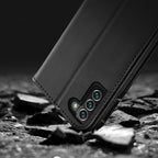 Dux Ducis Hivo odinis dėklas-piniginė Samsung Galaxy S22+ – mėlynas -- Samsung Galaxy S22+