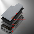 Dux Ducis Fino nyloninis dėklas Samsung Galaxy S22+ – mėlynas -- Samsung Galaxy S22+