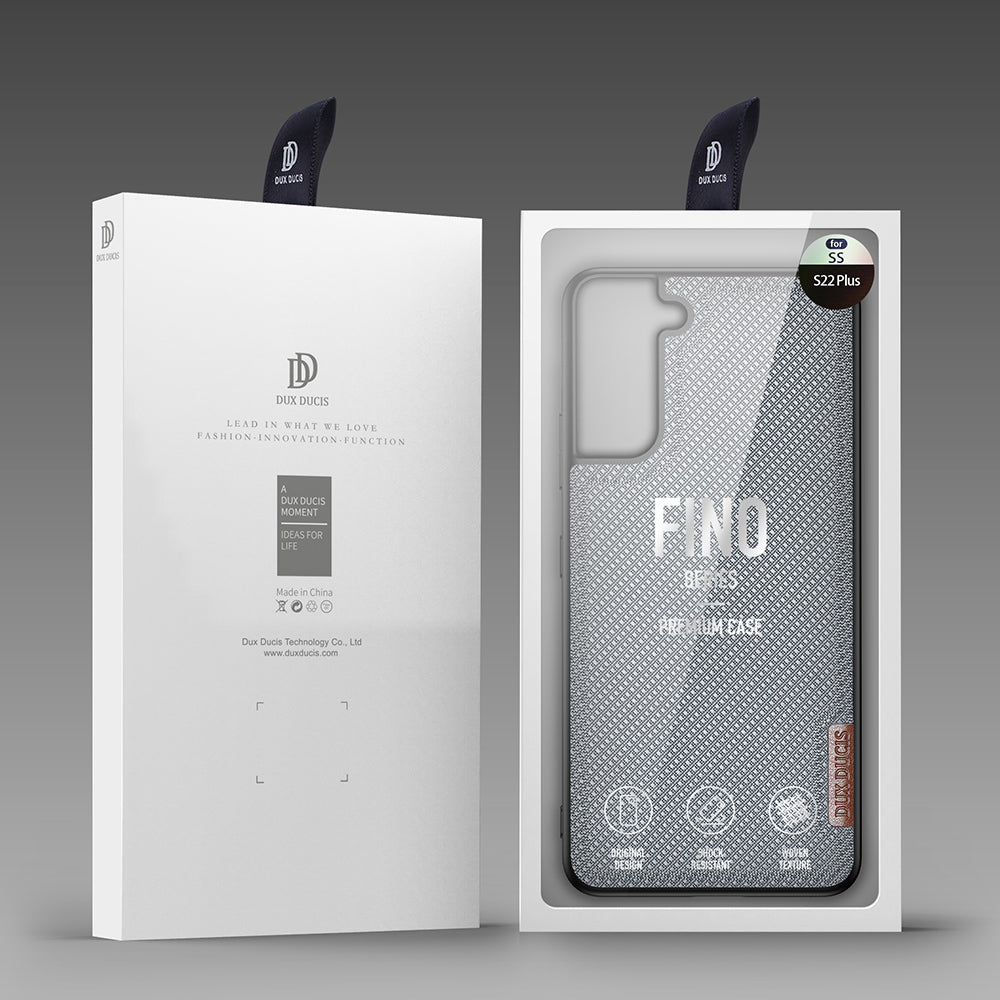 Dux Ducis Fino nyloninis dėklas Samsung Galaxy S22+ – mėlynas -- Samsung Galaxy S22+