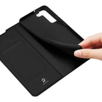 Dux Ducis Skin Pro atverčiamas dėklas Samsung Galaxy S22+ – juodas -- Samsung Galaxy S22+