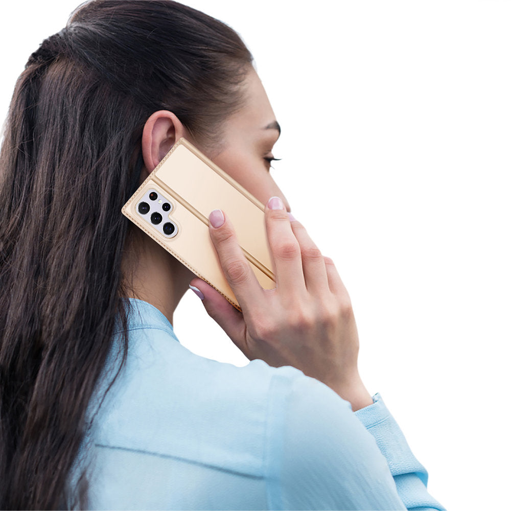 Dux Ducis Skin Pro dėklas Galaxy S22 Ultra – auksinis -- Samsung Galaxy S22 Ultra