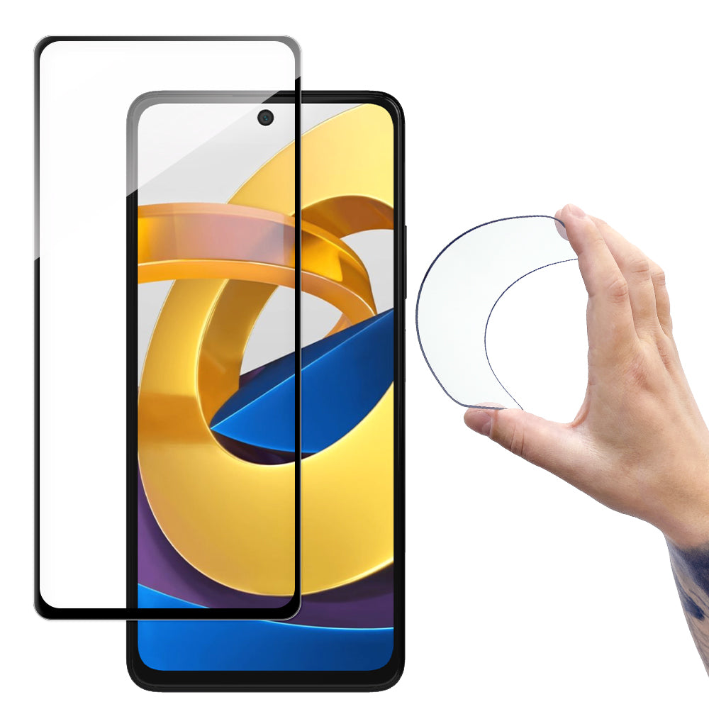 Wozinsky Full Cover Flexi stiklas Poco M4 Pro 5G -- Xiaomi Poco M4 Pro