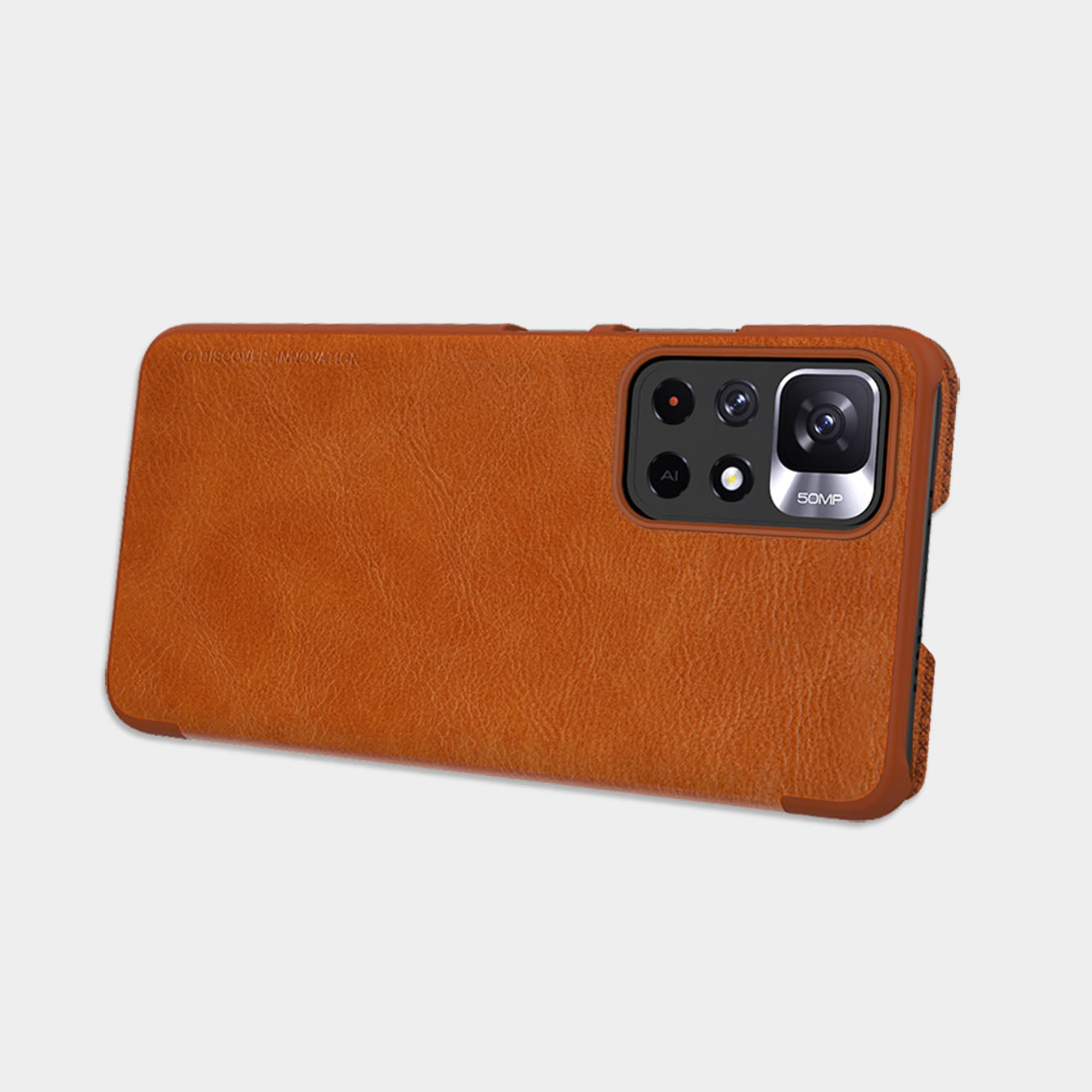 Nillkin Qin dėklas Redmi Note 11T/11S/Poco M4 Pro – juodas -- Xiaomi Poco M4 Pro