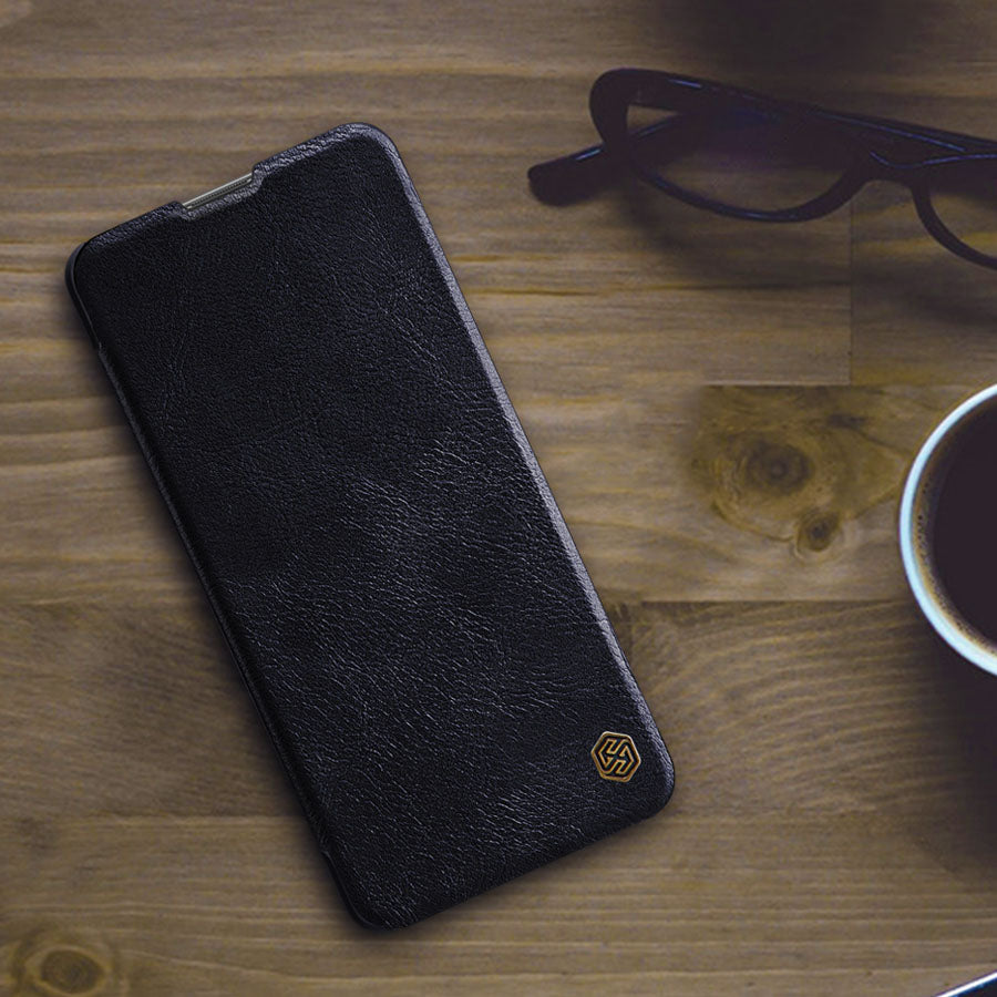 Nillkin Qin dėklas Redmi Note 11T/11S/Poco M4 Pro – juodas -- Xiaomi Poco M4 Pro