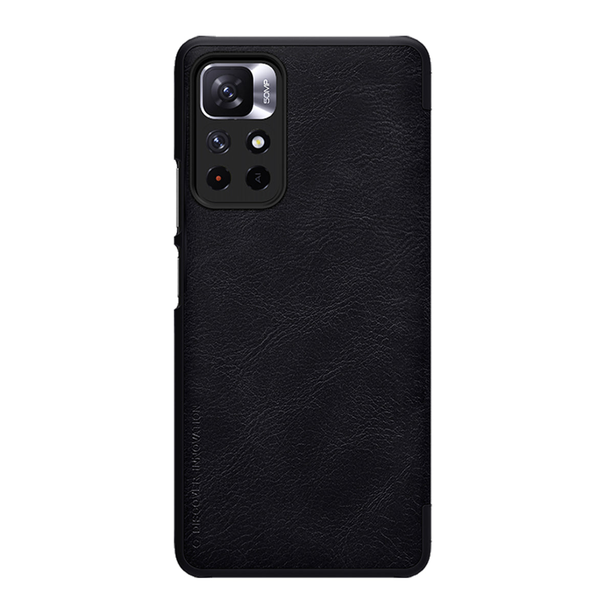 Nillkin Qin dėklas Redmi Note 11T/11S/Poco M4 Pro – juodas -- Xiaomi Poco M4 Pro