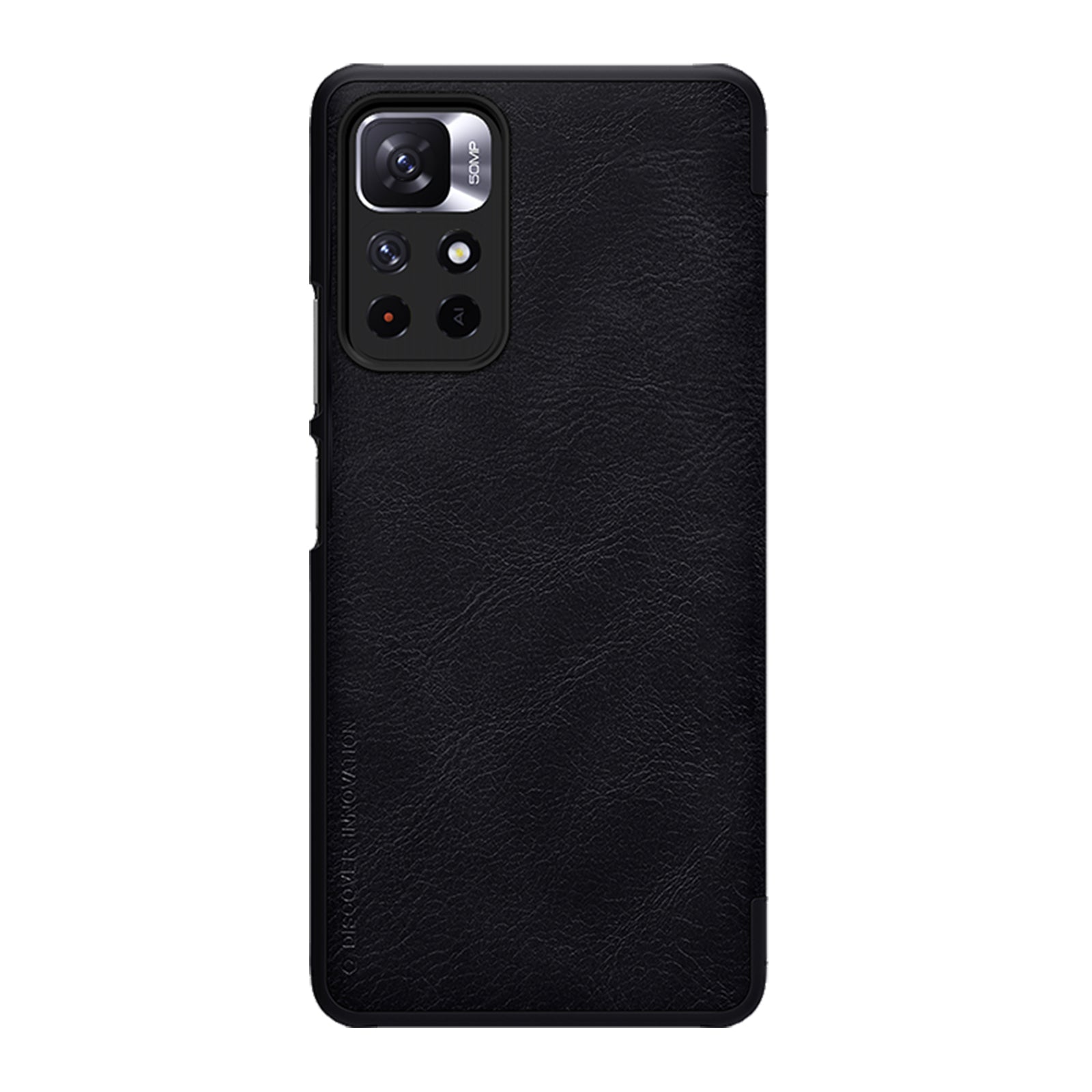 Nillkin Qin dėklas Redmi Note 11T/11S/Poco M4 Pro – juodas -- Xiaomi Poco M4 Pro