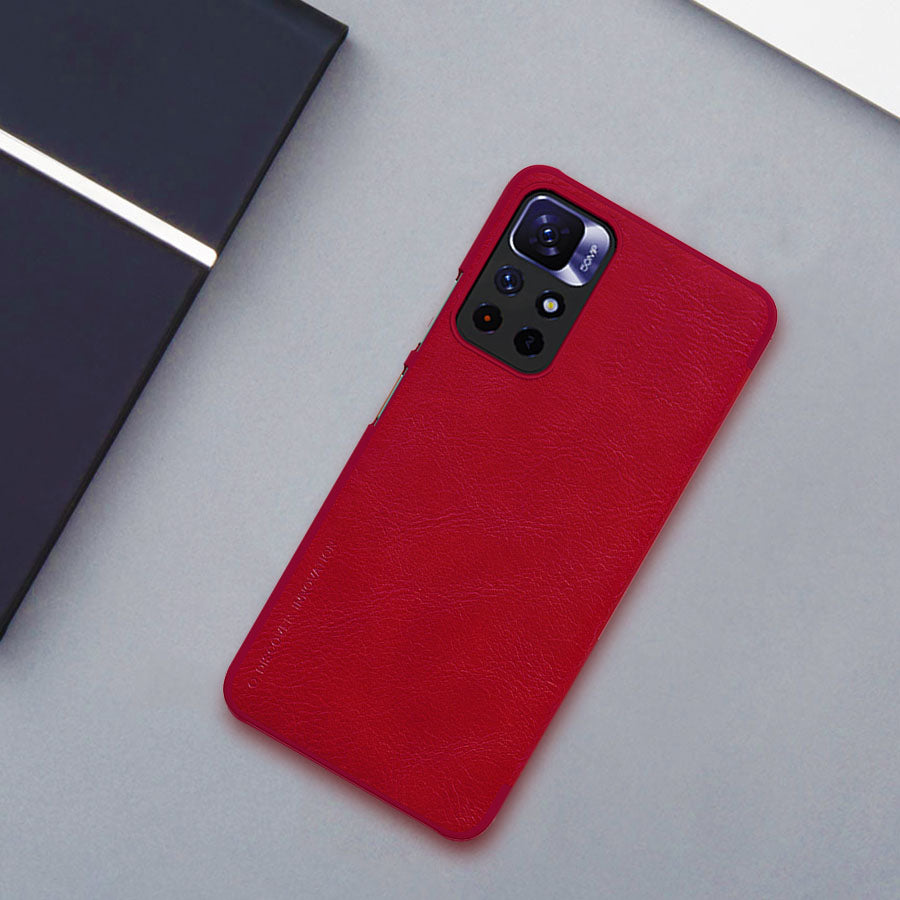 Nillkin Qin dėklas Redmi Note 11T/11S/Poco M4 Pro – juodas -- Xiaomi Poco M4 Pro
