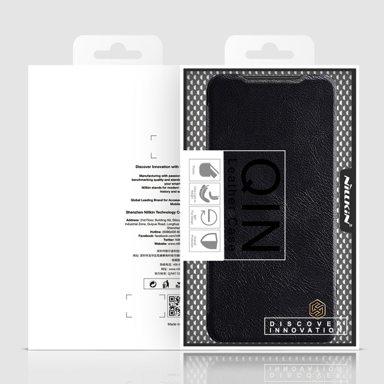Nillkin Qin dėklas Redmi Note 11T/11S/Poco M4 Pro – juodas -- Xiaomi Poco M4 Pro