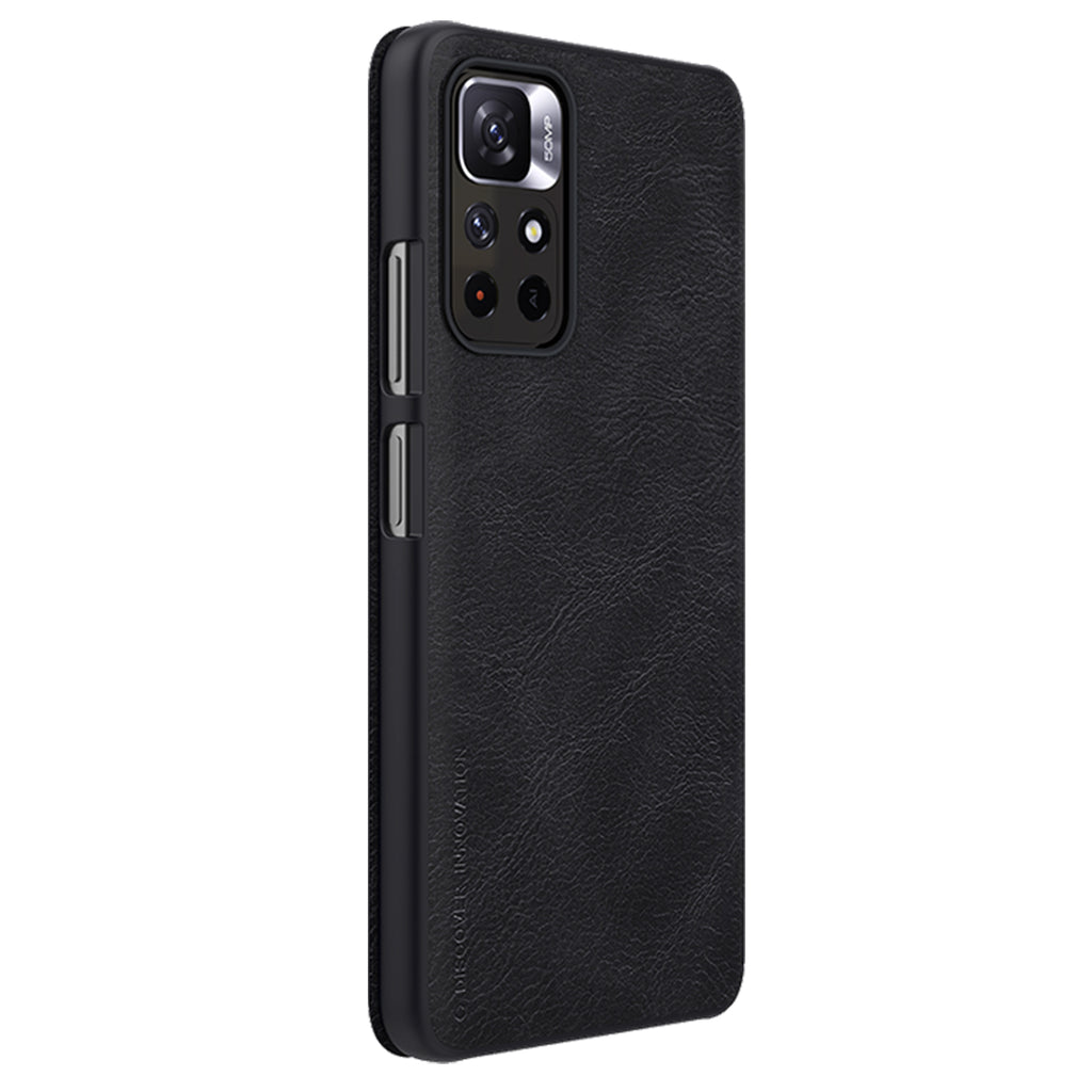 Nillkin Qin dėklas Redmi Note 11T/11S/Poco M4 Pro – juodas -- Xiaomi Poco M4 Pro