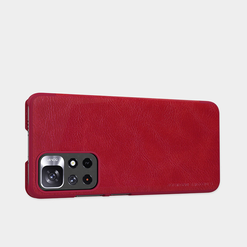 Nillkin Qin dėklas Redmi Note 11T/11S/Poco M4 Pro – juodas -- Xiaomi Poco M4 Pro
