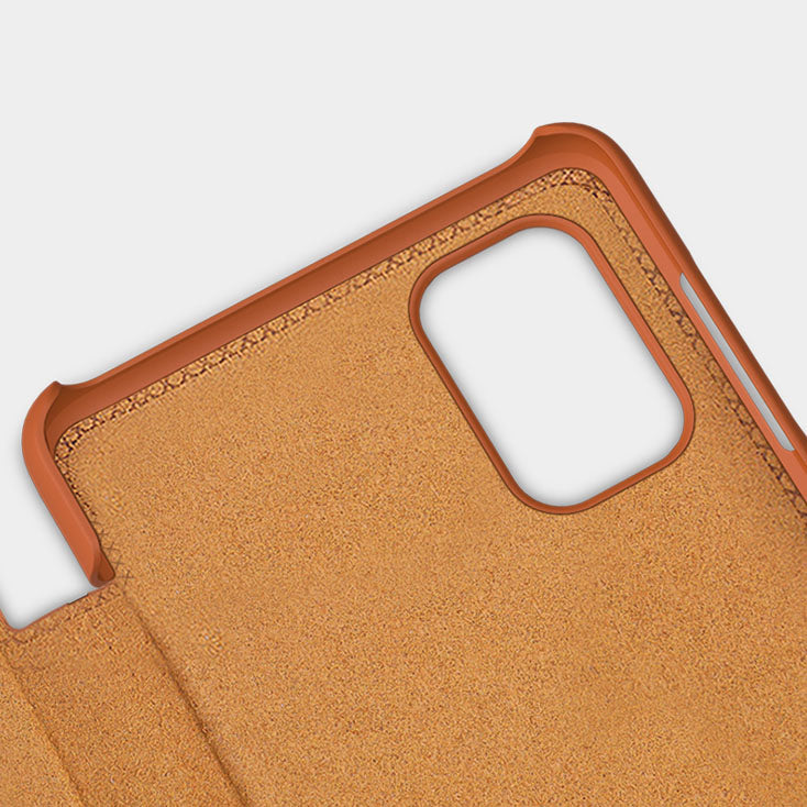 Nillkin Qin atverčiamas dėklas Redmi Note 11 Pro+ – juodas -- Xiaomi Mi 11i HyperCharge