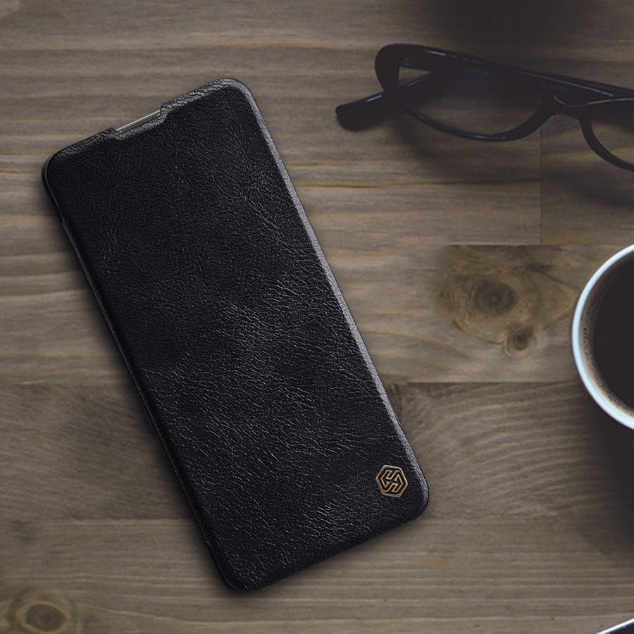 Nillkin Qin atverčiamas dėklas Redmi Note 11 Pro+ – juodas -- Xiaomi Mi 11i HyperCharge